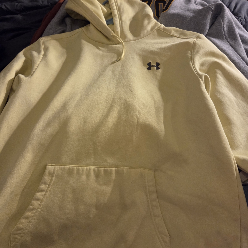 Under Armour Men's Light Yellow Hoodie